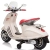 Scooter Piaggio Vespa WHITE biały pojazd akumulatorowy jeździk skuter z napędem elektrycznym Sun Baby J04.007.1.2